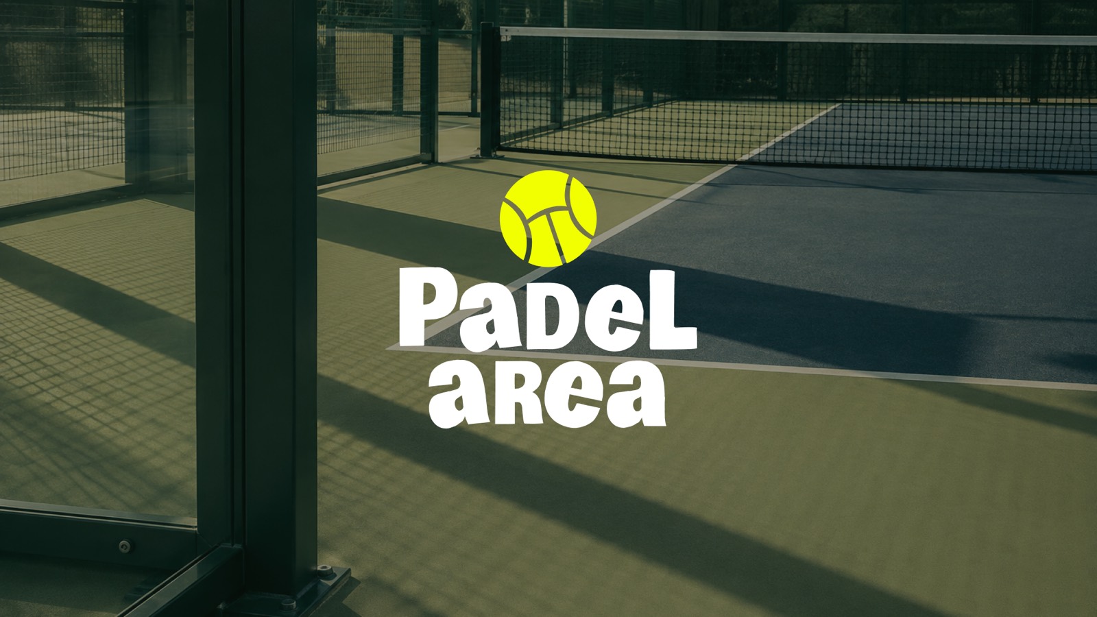 Padel Area — logo on the court